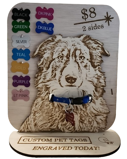 Customized Pet Tag - bone shaped