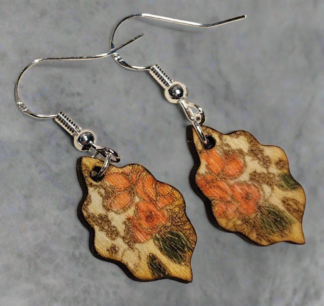 Small Floral Earrings - Wolf Moon Designs