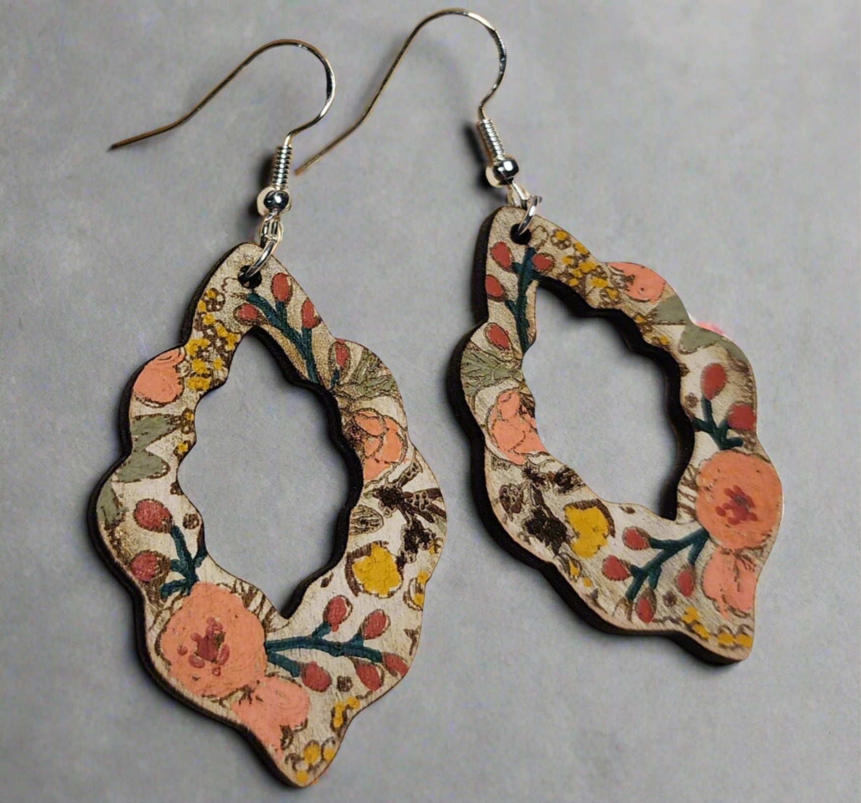 Romantic Floral Earrings - Wolf Moon Designs