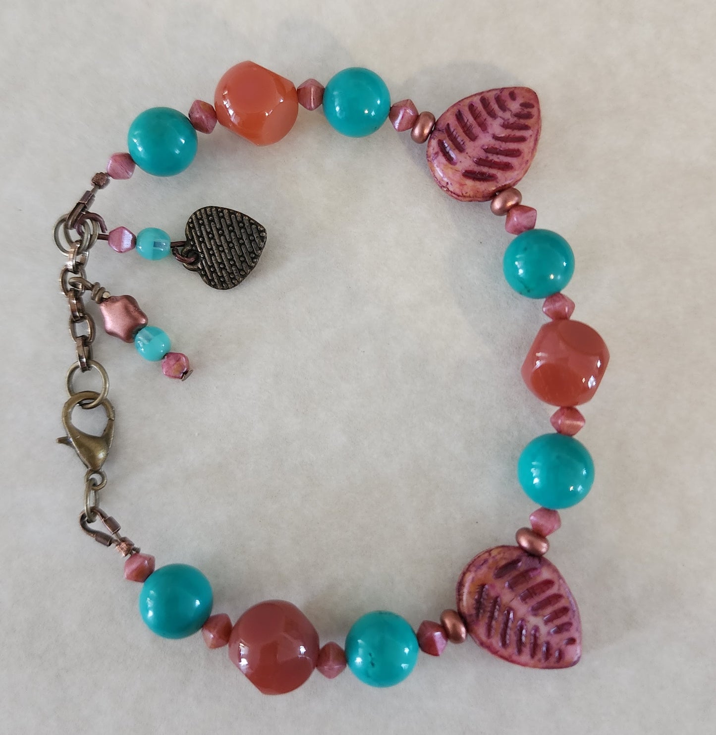 Heart Leaf Southwest Bracelet - Wolf Moon Designs