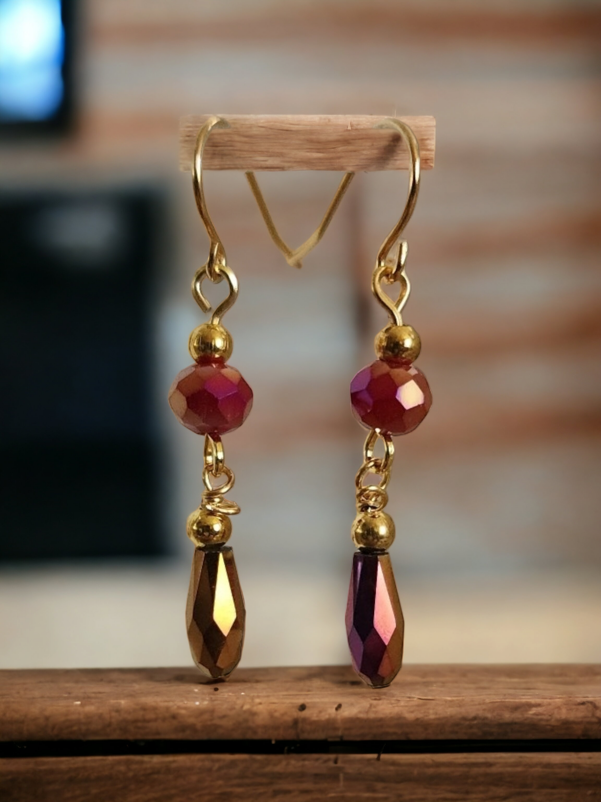 Crystal Drop Earrings - Wolf Moon Designs