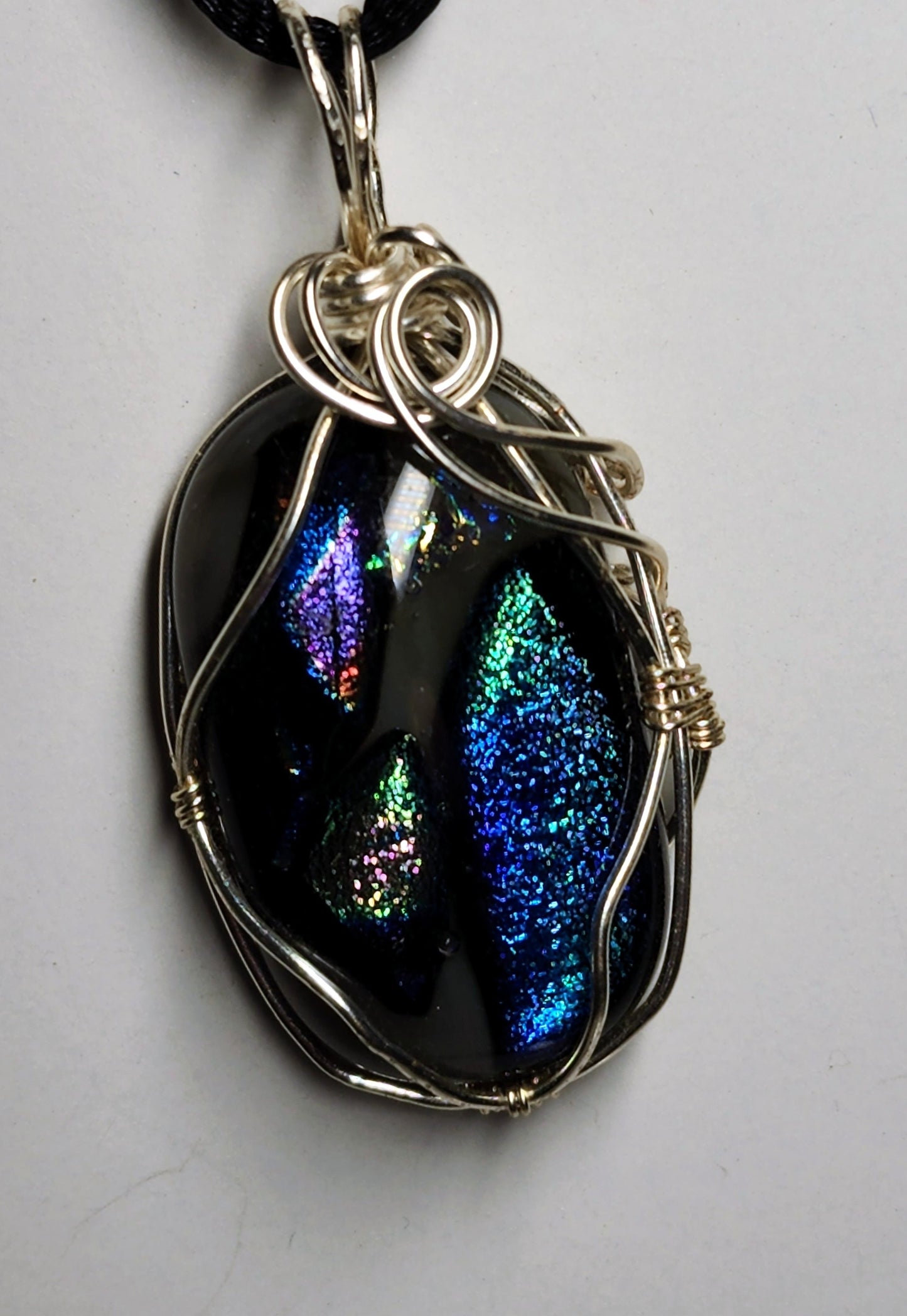 "Midnight Lights" Dichroic Pendant