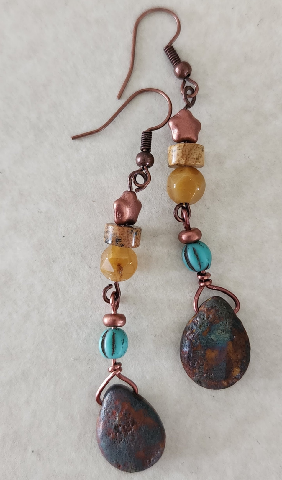 Southwest Stone Drop Earrings - Wolf Moon Designs