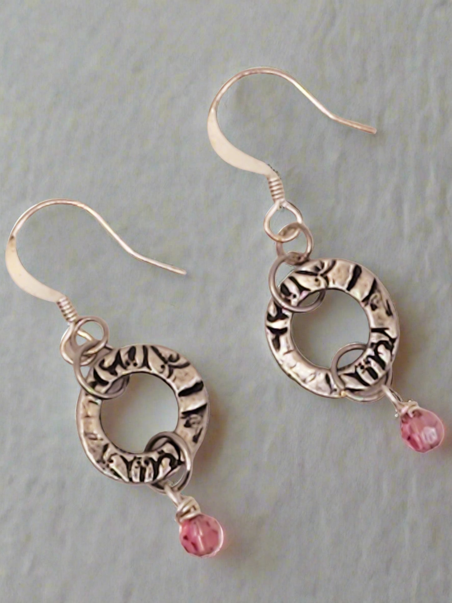 Rose Crystal Dangle Earrings - Wolf Moon Designs