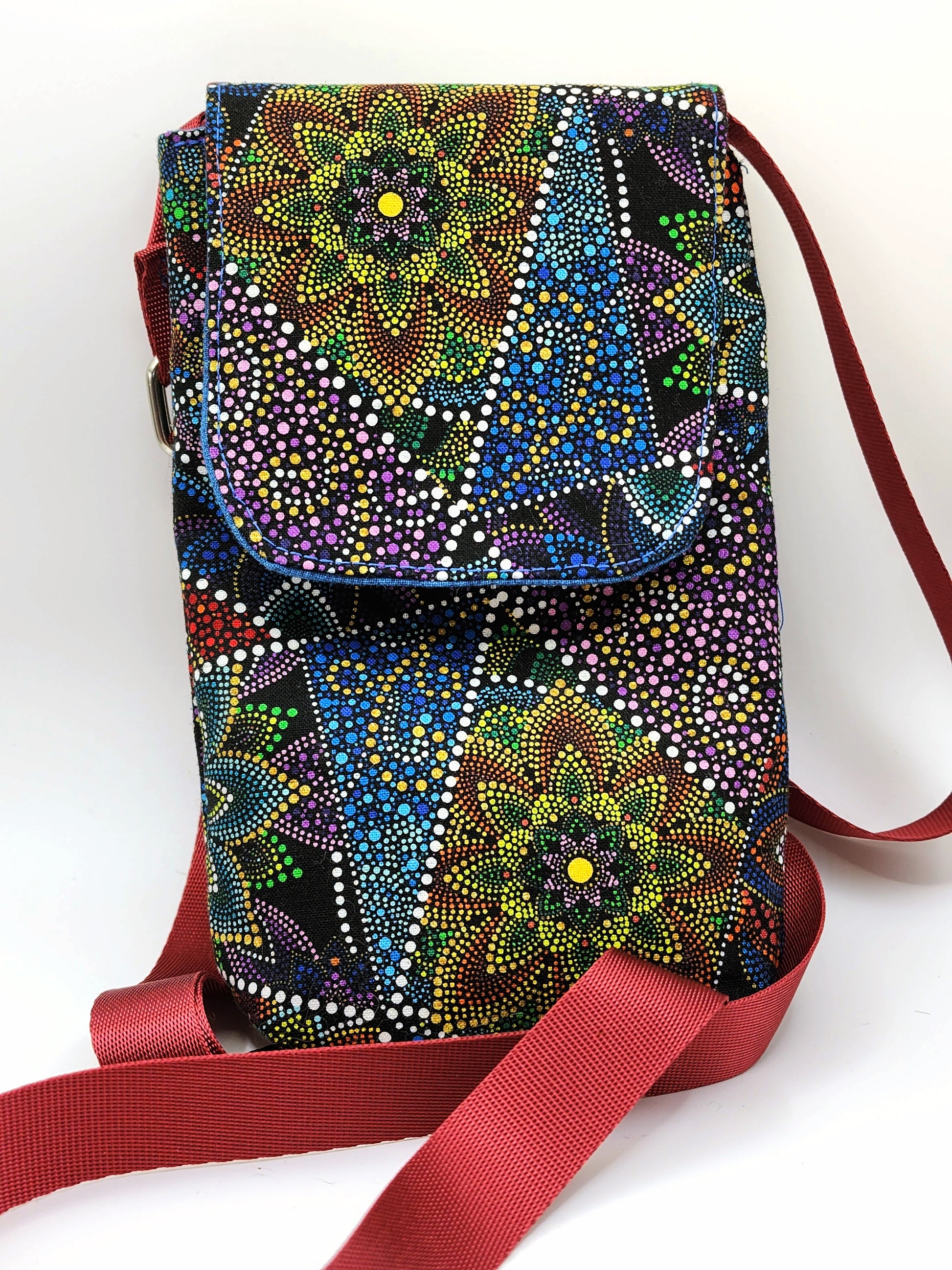 Multi-Colored Phone Crossbody Bag - Wolf Moon Designs