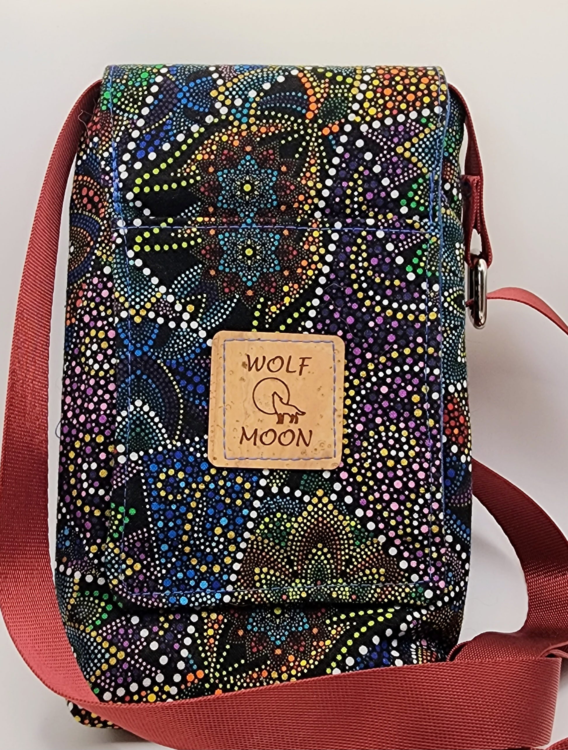 Multi-Colored Phone Crossbody Bag - Wolf Moon Designs